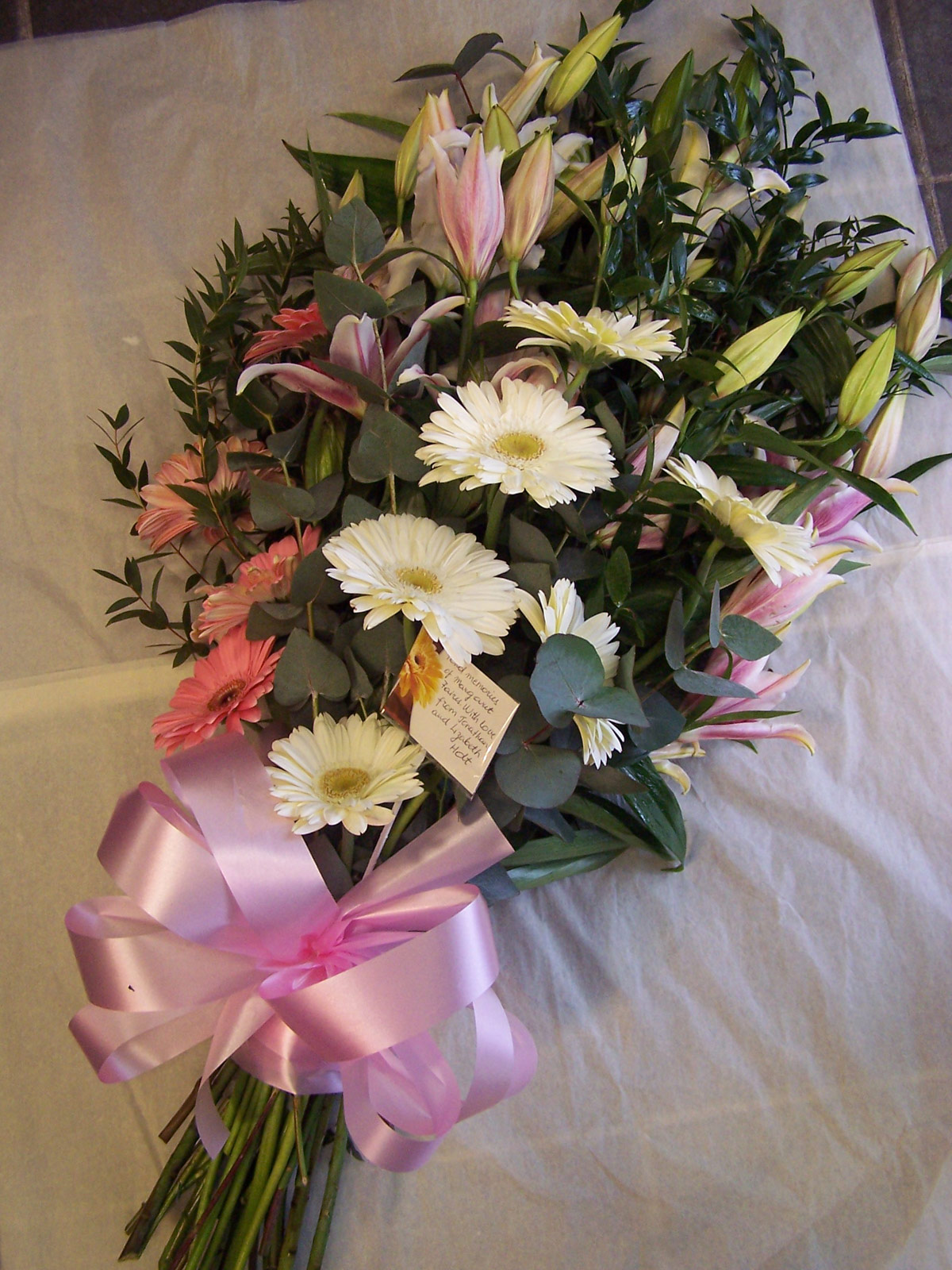 Open Tied Sheaf Funeral Flowers